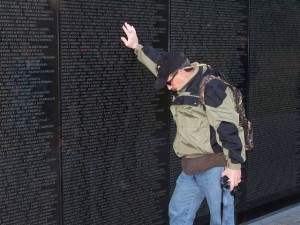 John at Vietnam Wall Memorial